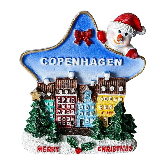 zamonji Feliz Navidad, Copenhague, Dinamarca | 3D Imanes para ...