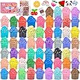 58 Pack Mini Butter Slime Kit,Super Soft and Non-Sticky,DIY Putty,Peach Slime,Stress Relief Toy for Girls and Boys Age 10-12, Slime Toys,Goodie Bag Stuffers.