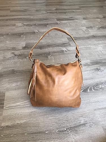 Amazon Com Brown Leather Bag With Tassel Women Everyday Bag Shoulder Handbag Retro Handbags Annabelle Handmade