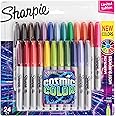 Sharpie Permanent Markers, Fine Point, Cosmic Color, Limited Edition, 24 Count