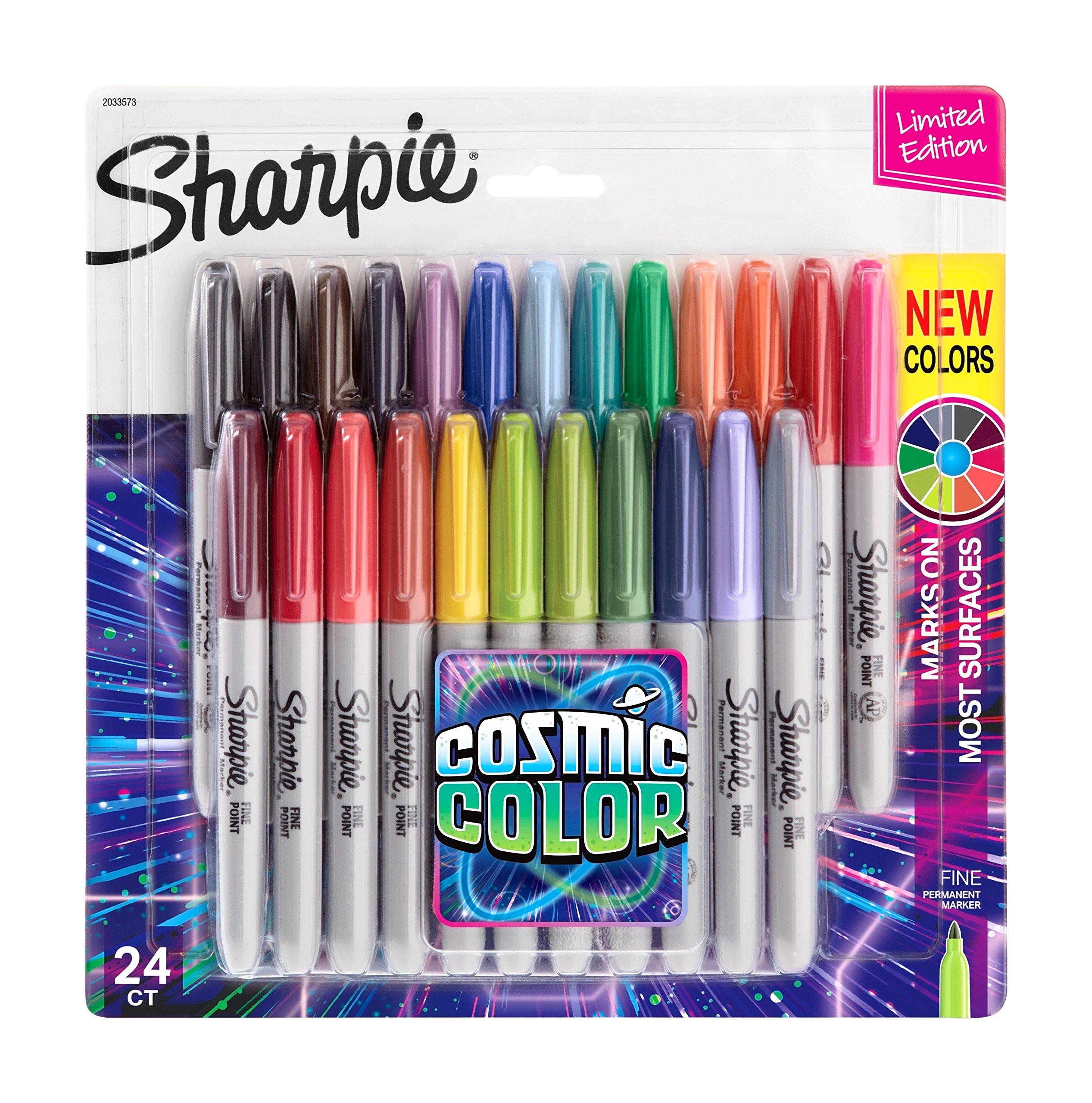 Sharpie Permanent Markers, Fine Point, Cosmic