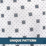 Linteum Textile Supply White Snowflake Twill Patient Hospital Gown One Size view 5