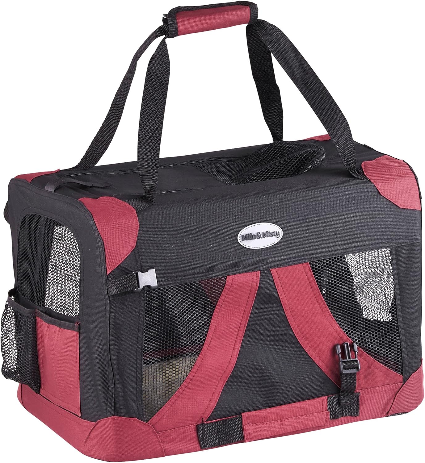 MILO & MISTY Fabric Pet Carrier Lightweight Folding Travel Seat for