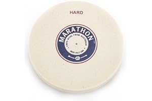 MARATHON 100% WOOL FROM AUSTRALIA BEST FELT USA BFC Marathon 4" x 1/2" Felt Polishing Wheel, Hard Density, 1/8" Arbor Hole
