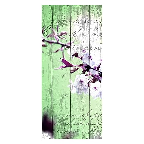 wandmotiv24 Türtapete Holz Blüten Zweig Tapete Tür Türaufkleber Türbild Aufkleber 90 x 200cm (B x H) - Dekorfolie selbstklebe