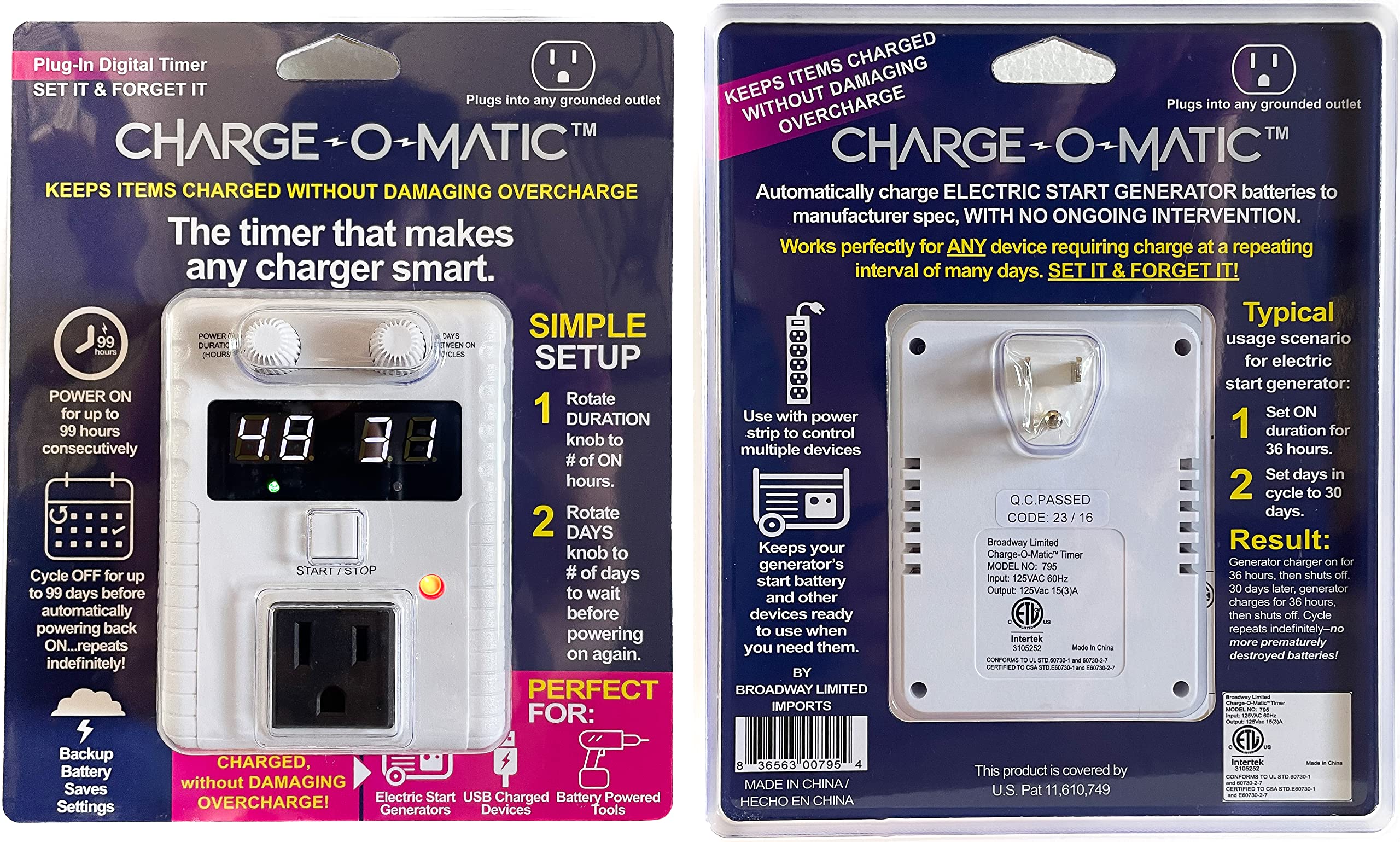 Charger Timer Mua Charge-O-Matic - The Timer That Makes Any Charger Smart. Power on ...