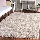 SAFAVIEH California Shag Collection Area Rug - 5'3' x 7'6', Beige, Non-Shedding & Easy to Clean, Ultra Plush Thick Pile, Idea