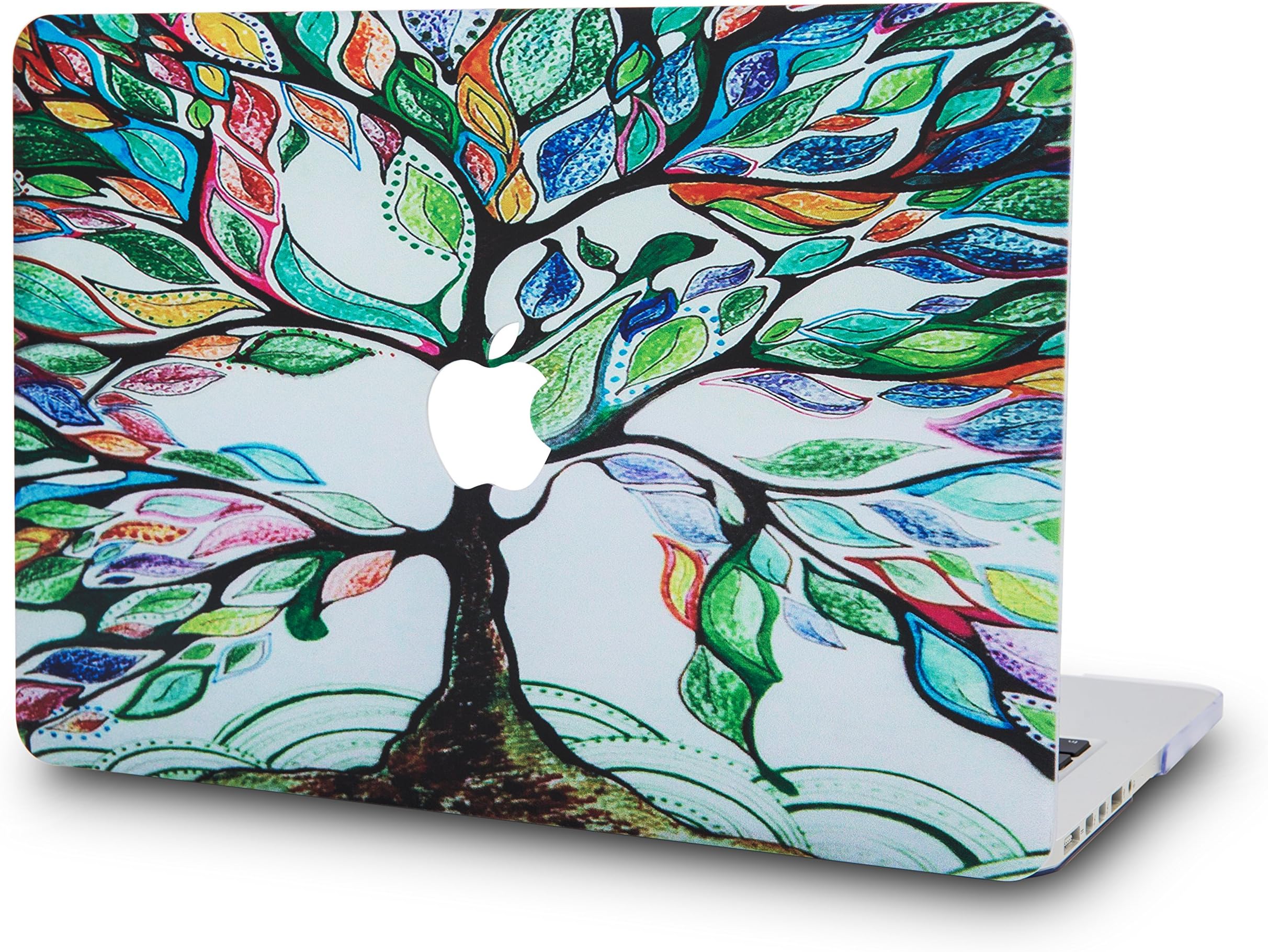 KECC Laptop Case Compatible with MacBook Air 13" Retina (2021/2020/2019/2018, Touch ID) Plastic Case Hard Shell Cover A2337 M1 A2179 A1932 (Colorful Tree)