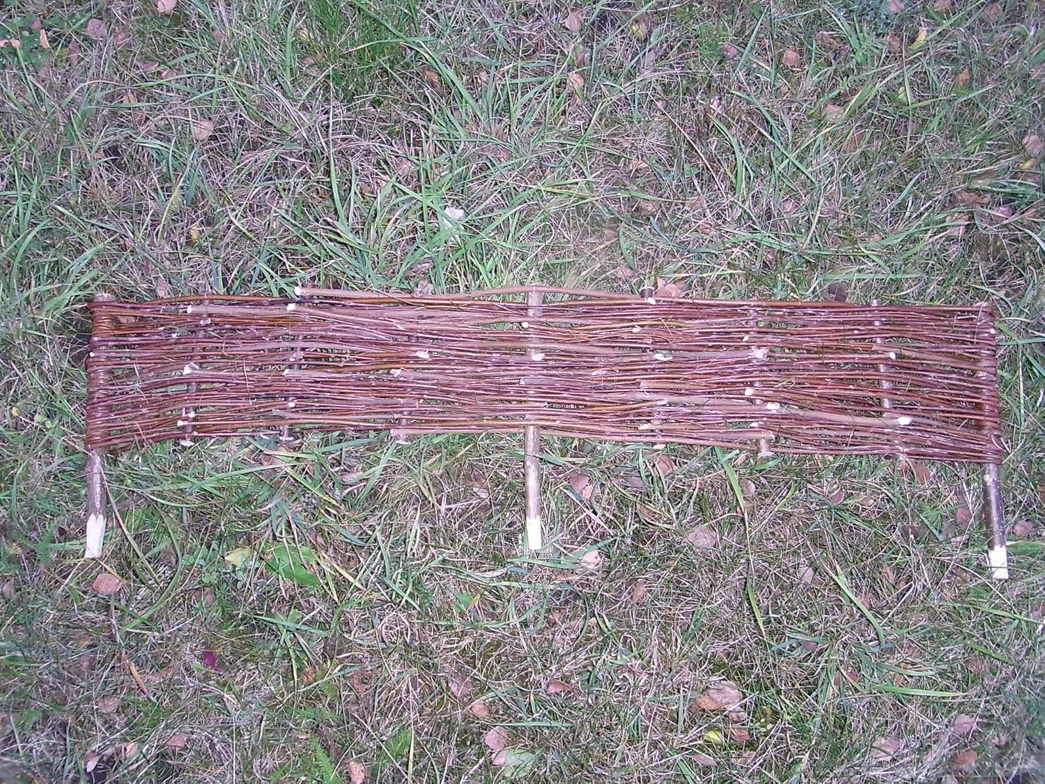 5 x mimbre de sauce Valla de para Bancal 60 x 30 cm: Amazon.es: Jardín