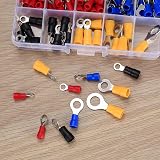 Vwoqiy 102 Pcs Electrical Wire Connectors Terminals Kit 4 Color RV1.25-8 view 6