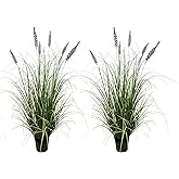 AfanD Artificial Plant 47in(2pack) Tall Artificial Lavender Plant,Faux Plants Indoor Home Decorative Artificial Plants & Flowers in Pot Fake Plant, House Plant Indoor