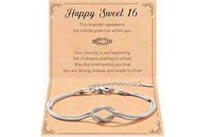 Shelucky Sweet16th/30th Birthday Gifts for Teen Girls Women 2009 1995 Happy Birthday Bracelet With Quote Card