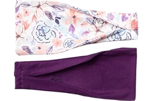 Maven Thread Headbands for Women - Wide Sports Headband for Running, Exercise, Gym, Athletic Workouts and Yoga, 4" Thick Non-Slip Sweatbands, 2Pack
