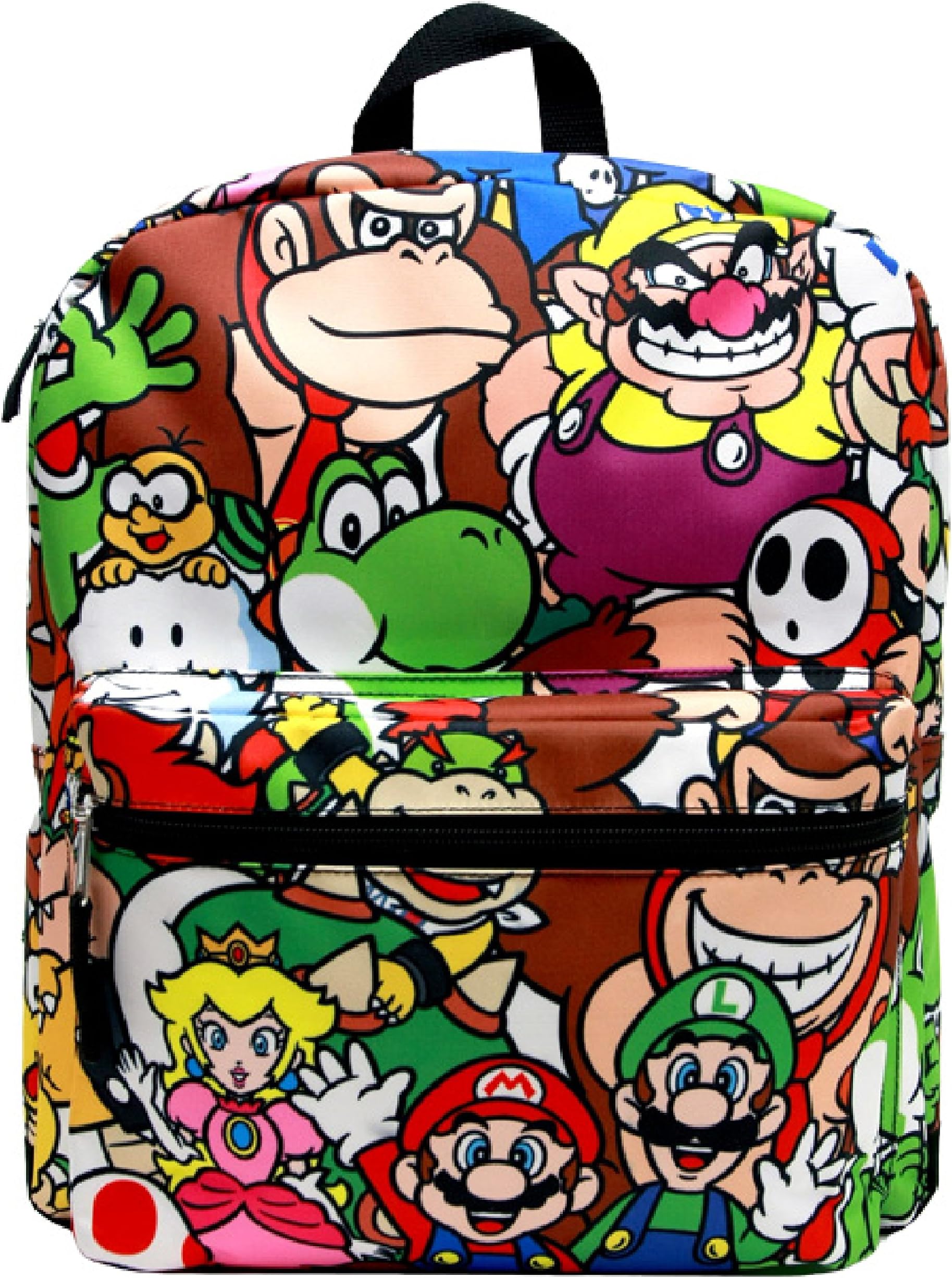 14" Super Mario All Over Print School Backpack
