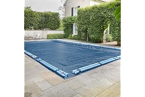 DOHENY'S Doheny’s Commercial-Grade Economy 4 Year Winter Pool Cover for Inground Pools – 20' x 40' – Includes Heavy-Duty Water Bag Loops Every 4 Ft to Prevent Water Bag Roll Away