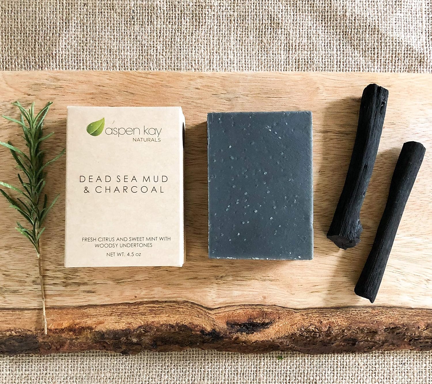 Dead Sea Mud Soap Bar Natural & Organic Ingredients. With Activated Charcoal & Therapeutic Grade Essential Oils. Face Soap or Body Soap. For Men, Women & Teens. Chemical Free. 4.5 oz Bar : Beauty