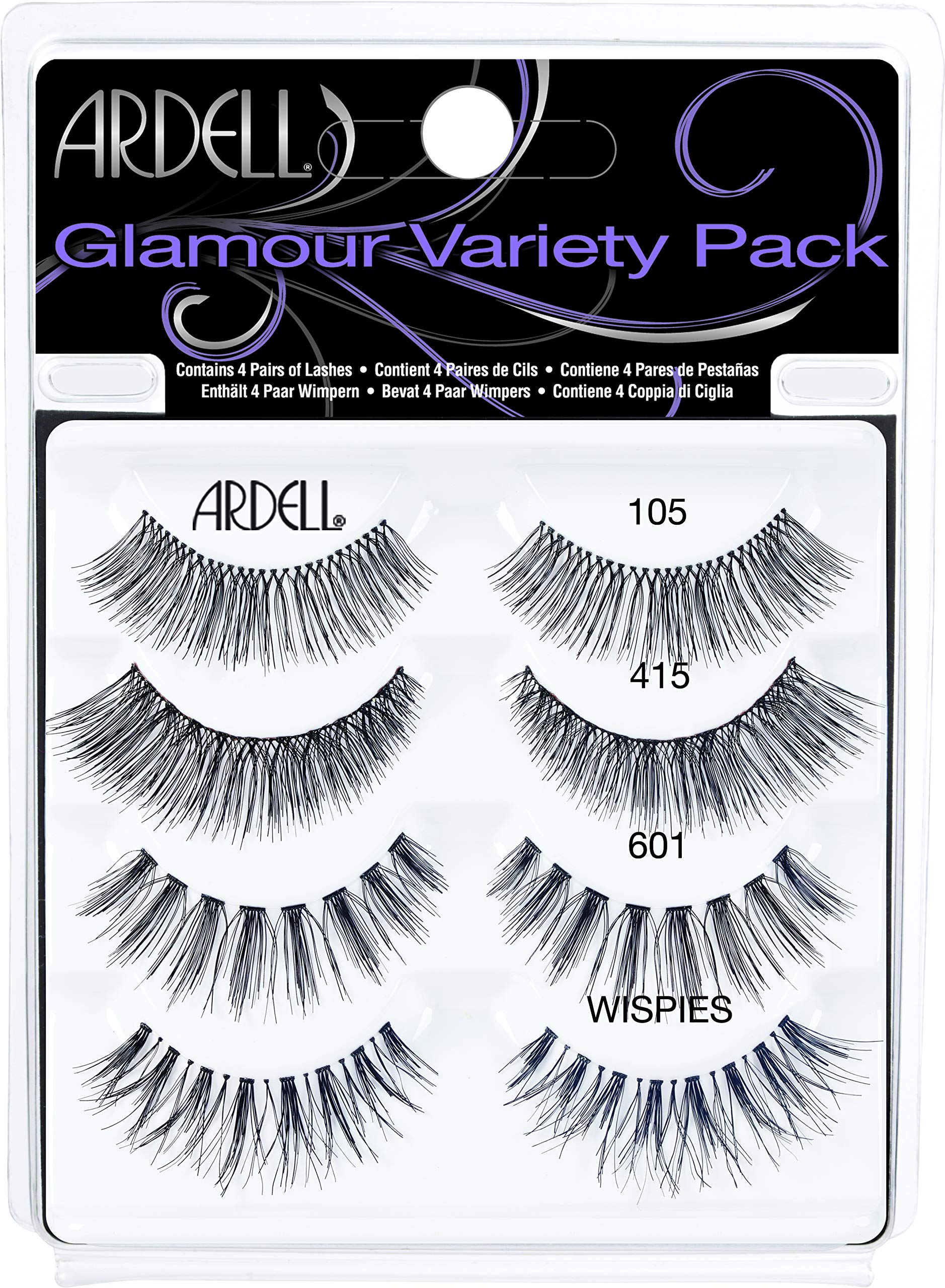 Amazon.com : Ardell"Best of" Natural Variety Pack of False Eyelashes, 4