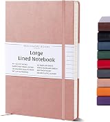 Beechmore Books Ruled Journal A4 160 Pages Leather Hardcover Gift Box Included