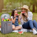 Tydi Cooler Backpack Insulated 30L Grey – Picnic Camping Hiking Rucksack view 7