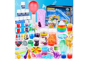 KUOVEI Science Kit for Kids,80 Science Lab Experiments,Scientist Costume Role Play STEM Educational Learning Scientific Tools,Birthday Gifts and Toys for 6 7 8 9 Years Old Boys Girls Kids