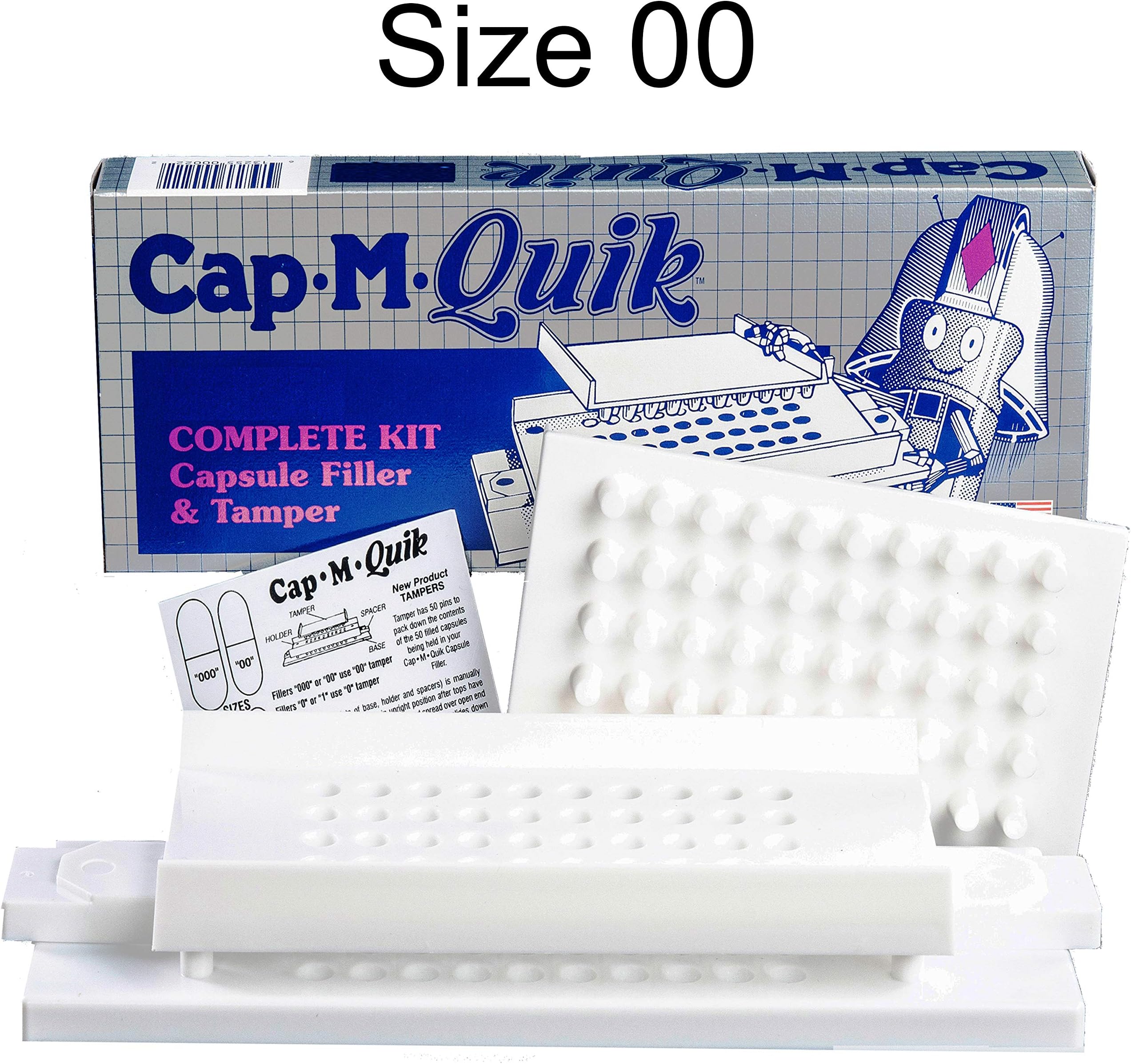 Cap-M-Quik + Tamper, Capsule Filling Filler Machine (00)