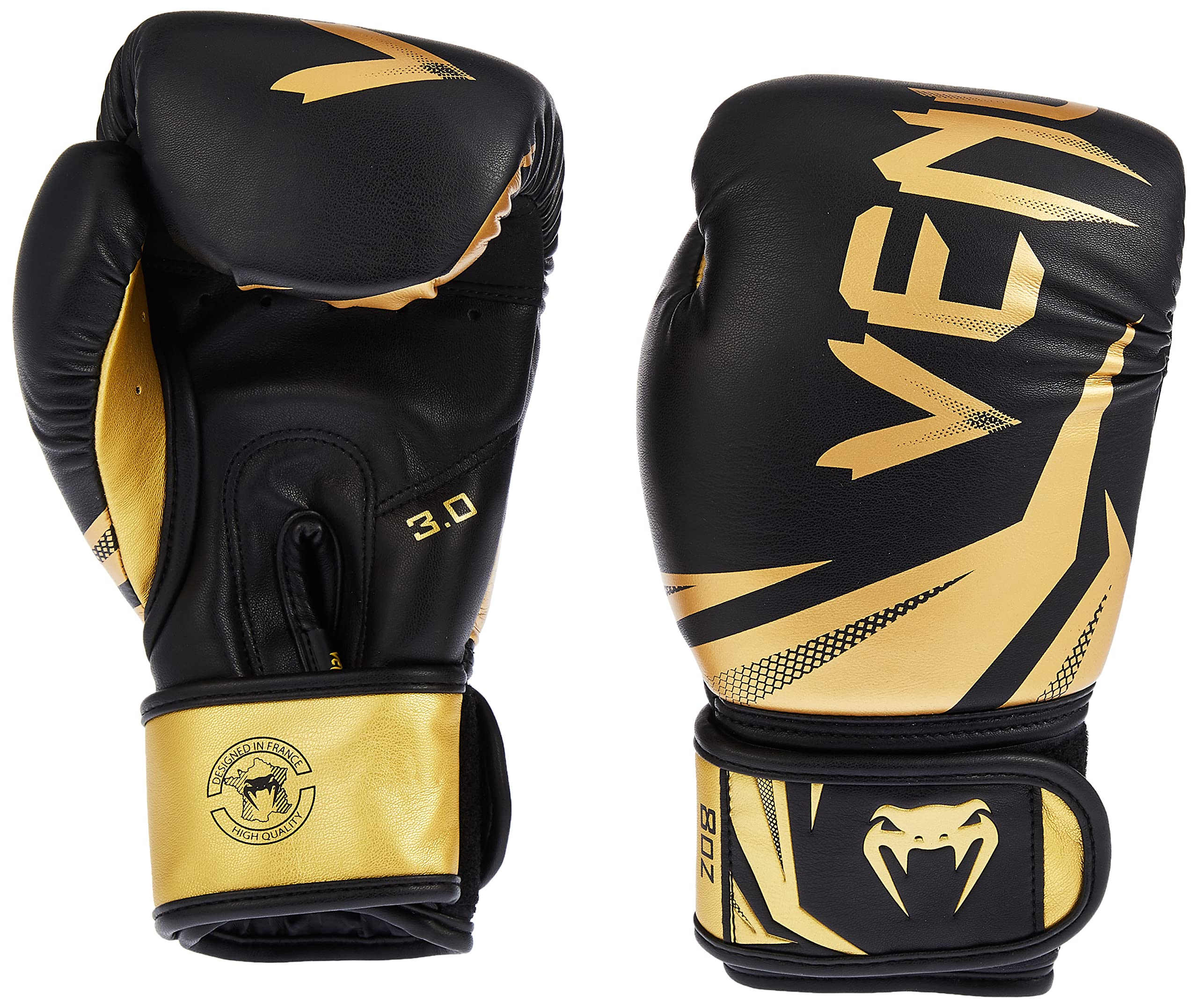 Venum, Challenger 3.0 Boxing Gloves, Unisex Adult, 10 Oz, Black/Gold — image 1