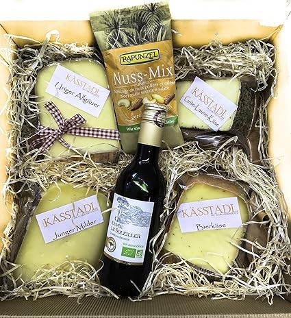 Allgäuer Käsegeschenk mit guter Laune - Heumilchkäse aus dem Allgäu