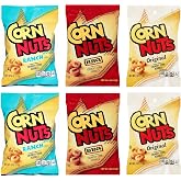 Corn Nuts Classic Flavors 4oz Size - 2 of Each Original, BBQ and Ranch (Pack of 6)
