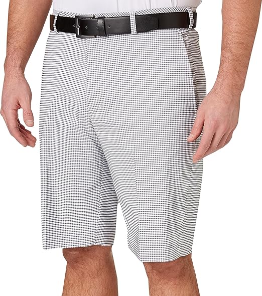 Amazon.com: Walter Hagen Mens Perfect 11 Gingham Golf Shorts (Mid Grey, 32): Clothing