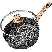 MICHELANGELO Deep Frying Pan with Lid,9.5 Inch Saute Pan with Lid Nonstick,Deep Skillet Nonstick with Lid ,PFOA and PTFE…