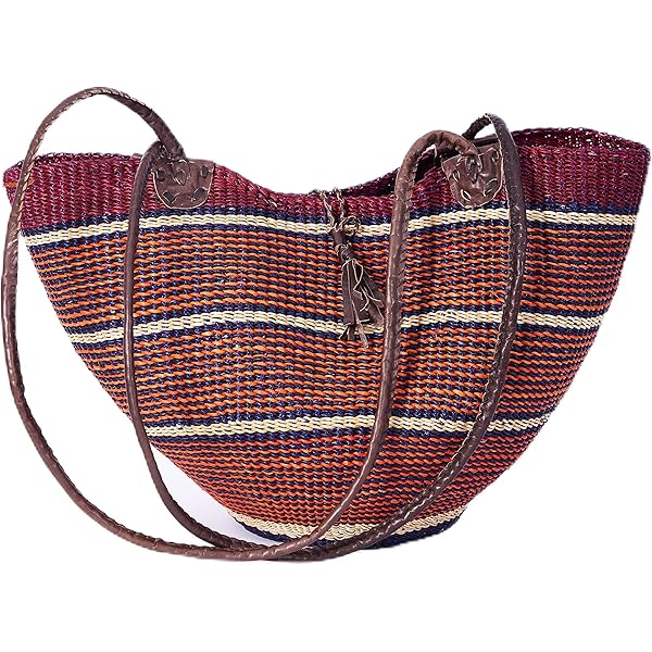 【LAUREN RALPH LAUREN】STRIPED STRAW MEDIUM HARTLEY TOTE BAG LAUREN RALPH LAUREN Striped Straw Medium Hartley Tote Bag
