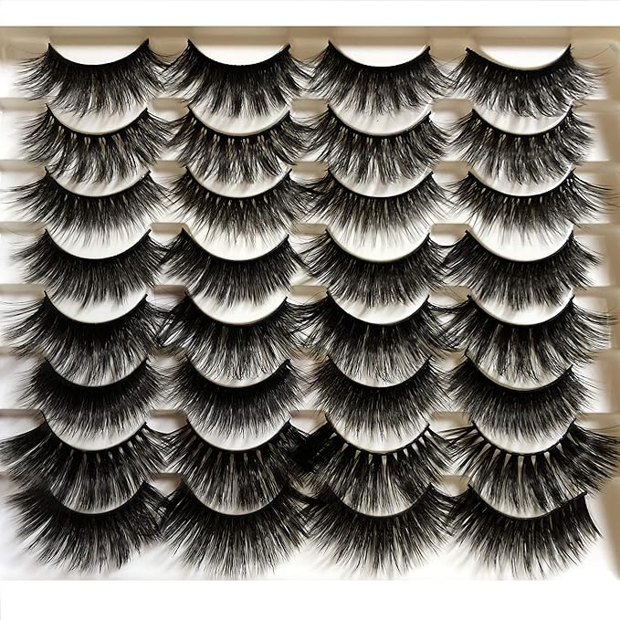 GMAGICTOBO Lashes False Eyelashes 16 Pairs Faux Mink Fake Eye Lashes Pack 8 Styles