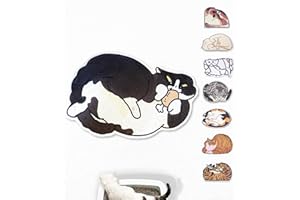 Lukamoo® Cute Cat Litter Mat (32’’X24’’), Extra-Large/XL, for Kitty Litter & Cute Cat Litter Box, Cat Accessories for Indoor Cats, Litter Trapping Mat (Tuxedo)