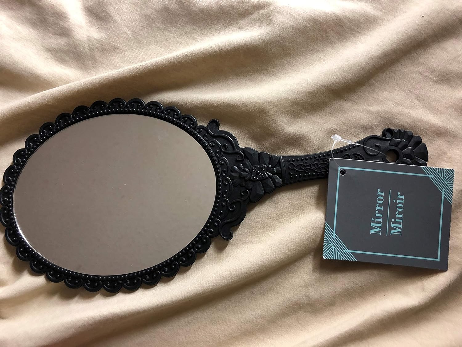 Amazon Com Large 10 Vintage Style Turquoise Fancy Vanity Handheld Mirror Girls Makeup Princess Party Parties Hand Held Beauty