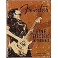 Fender - Rock On Tin Sign 16 x 13in