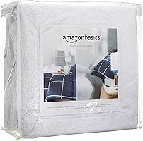 AmazonBasics, Protector de colchón hipoalergénico a prueba de agua, sin vinilo, tamaño King