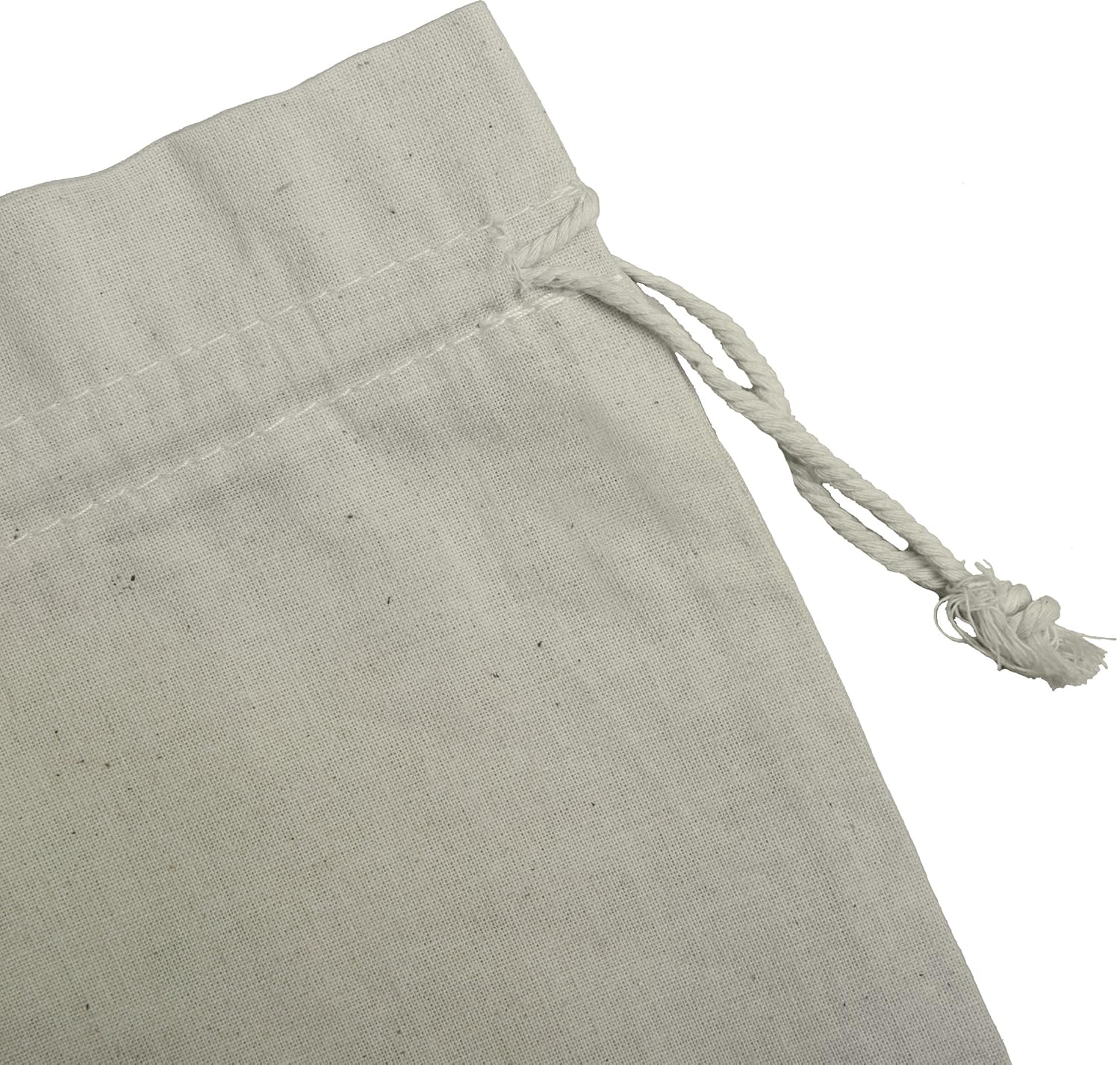 Paquete con 12 bolsas 100% de algodón de manta con cordón.: Amazon ...