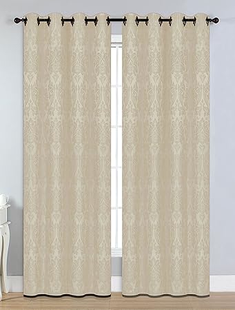 Amazon Com Window Elements Veronica Jacquard Extra Wide 108 X 84