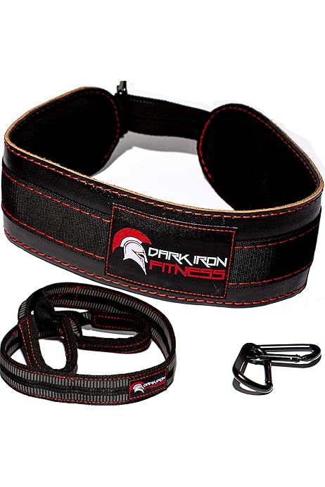 Iron Bull Advanced Dip Belt V2 - Schwerlast-Gürtel Mit Kette & Nylongurt Für Klimmzüge & Dips