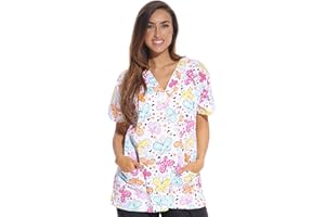 Just Love Womens Holiday Scrub Tops