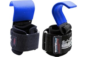 GRIP POWER PADS Premium Weight Lifting Hooks & Straps for Pull Ups & Deadlifts - Padded, Heavy Duty, Power Lifting Grips for Men & Women