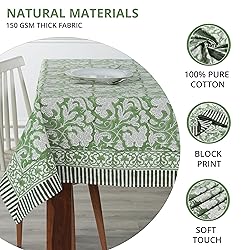 Ridhi - Hand Block Print Cotton Cloth Dinning Table