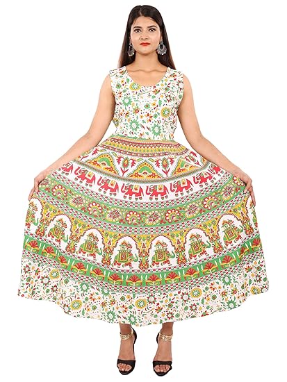 Women's A-Line Maxi Dress (JSL159_Blue_Free Size)