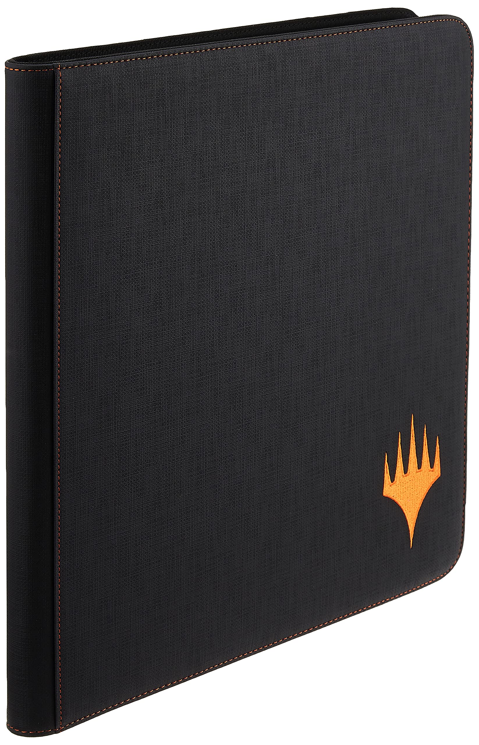 Each page is backed in embossed black web material to give cards a classic, framed look.