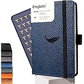Dingbats* Wildlife A6 Lined Pocket Notebook - PU Leather Hardcover - Small Writing Journal for Work, Travel - Pocket, Elastic Closure, Bookmark