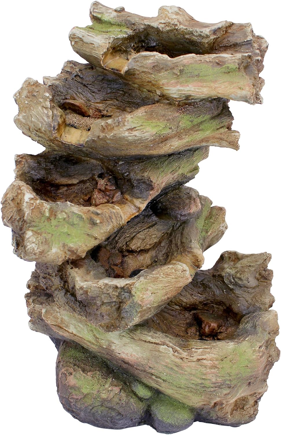 Water Fountain with LED Light - Mesquite Falls Garden Decor Fountain - Outdoor Water Feature: Garden & Outdoor
