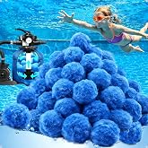 5.5LB Pool Filter Balls for Sand Filter Above Ground Inground Swimming Pool | Reusable Fiber Spheres Filtering Media Replacement to Replace Pool Filter Sand Strainer Cleaner in Sand Pump