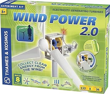 Thames Kosmos Wind Power 2 0 Science Experiment Kit Build Wind Powered Generators To Energize Electric Vehicles 3 Foot Tall Long Bladed Turbine Experiments In Renewable Energy Toys Games Amazon Com Thames Kosmos Wind Power 2 0 Science Experiment Kit Build Wind Powered Generators To Energize Electric Vehicles 3 Foot Tall Long Bladed Turbine Experiments In Renewable Energy Toys Games Amazon Com