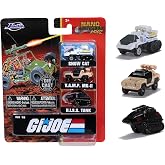 Jada Toys GI Joe 1.65" Nano 3-Pack Die-cast Cars, Toys for Kids and Adults (32083)