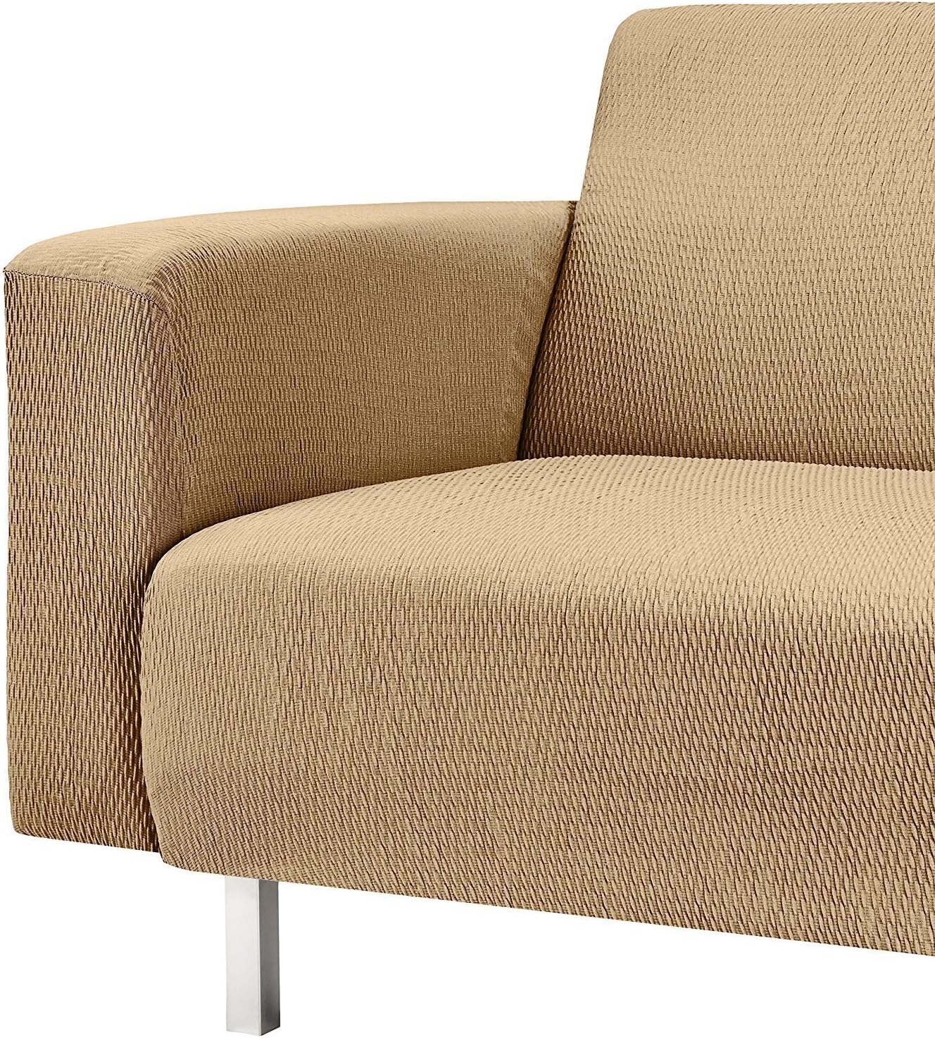 Martina Home - Tunez Model 1 Seat Sofa Elastic Cover, Measure from 70 to 110 cm, Beige, 1 Square of 70 to 110 cm wide - Image 4